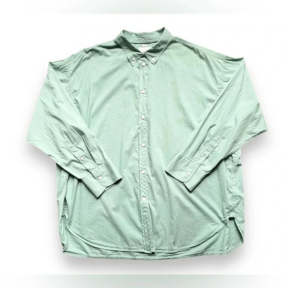 NWOT J.Crew Relaxed-Fit Lightweight Plus Size Poplin Shirt